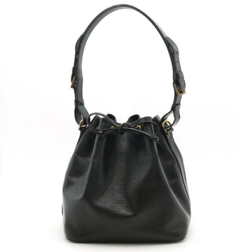 LOUIS VUITTON Epi Petit Noe Shoulder Bag Soft Leather Noir Black M59012