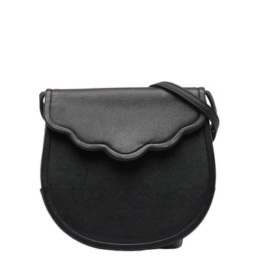 SAINT LAURENT Shoulder Bag Black Leather Women's