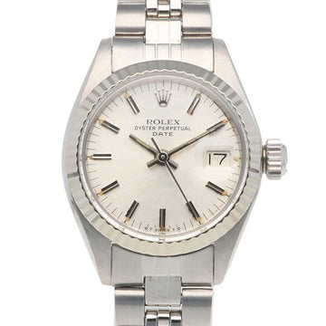 ROLEX Date Oyster Perpetual Watch Stainless Steel 6917 Automatic Ladies  38 1973 Overhauled RWA01000000005037