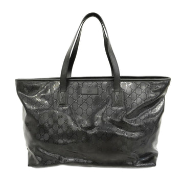 GUCCI Tote Bag GG Imprime 211120 Leather Black Women's