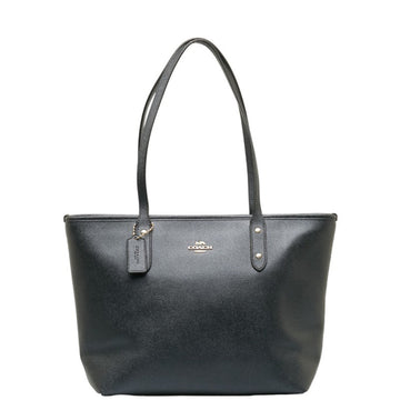 COACH City Tote Bag F16224 Navy Leather Women's
