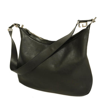 GUCCI Shoulder Bag 001 3341 Leather Black Women's