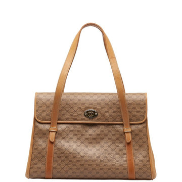 GUCCI Old Micro GG Handbag 000 46 4857 Beige Brown PVC Leather Women's