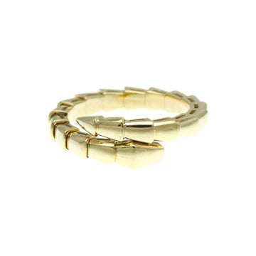 BVLGARI Serpenti Viper Ring Yellow Gold [18K] Fashion No Stone Band Ring Gold