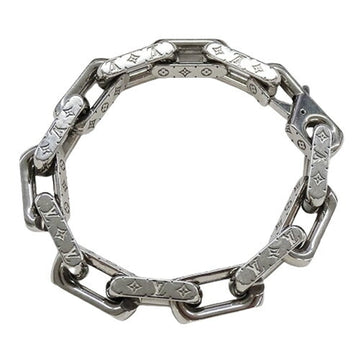 LOUIS VUITTON Bracelet Men's Brand Chain Monogram M Size Silver M00308 LE1201