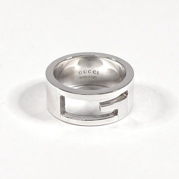 GUCCI Branded Cutout G Ring, Silver 925, 9, Silver, Women's