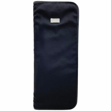 GUCCI Tie Case Plate Necktie Holder Nylon Leather Black 019 0359  Storage with Hanger Portable Men's KK-13218