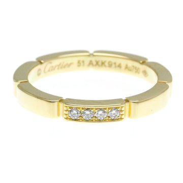 CARTIER Maillon Panthere 4P Diamond Yellow Gold [18K] Fashion Diamond Band Ring Gold
