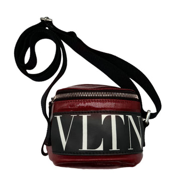 VALENTINO GARAVANI Garavani Body bag Shoulder PVC coated canvas/leather Red x Black Unisex z0410