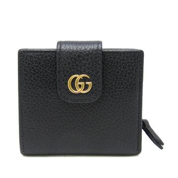 GUCCI GG Marmont 523193 Women's Leather Wallet [bi-fold] Black