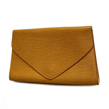 LOUIS VUITTON Clutch Bag Epi Art Deco M52638 Zipangu Gold Ladies