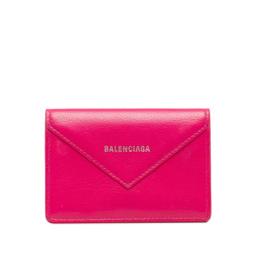 BALENCIAGA Card Case, Pass Business Holder 499201 Pink Leather Women's