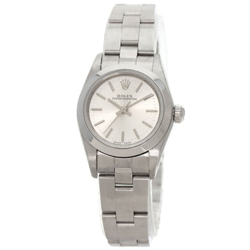 ROLEX 76080 Oyster Perpetual Watch Stainless Steel/SS Ladies