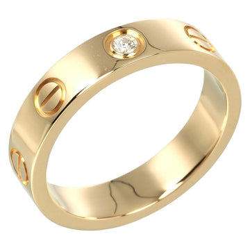 CARTIER Love Wedding Ring Size 7, K18 Yellow Gold, 1 Diamond, Approx. 3.98g, I122924026