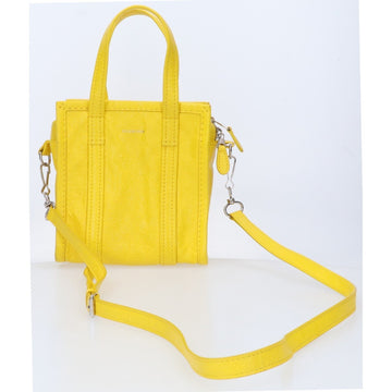 BALENCIAGA 513988 Bazar Shopper XXS 2Way Tote Bag Yellow Women's