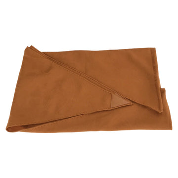 HERMES Triangle stall Brown Cashmere silk