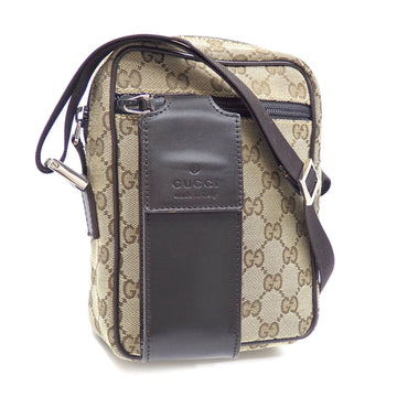 GUCCI Shoulder Bag for Women Beige Brown GG Canvas Leather 018.1619 A6047109