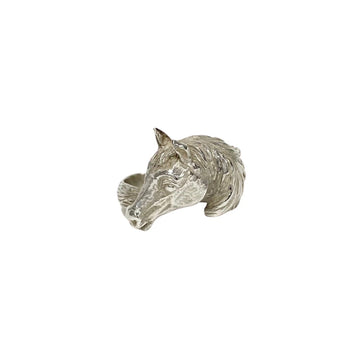 HERMES Cheval Horse Ring Motif Silver 925 85928