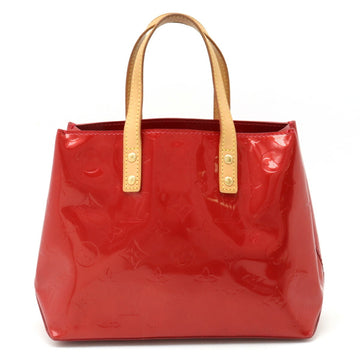 LOUIS VUITTON Monogram Vernis Reed PM Handbag Tote Patent Leather Pomme d'Amour Red M91990