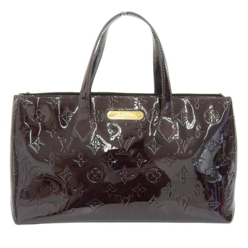 LOUIS VUITTON Monogram Vernis Wilshire PM Handbag Amarant M93641