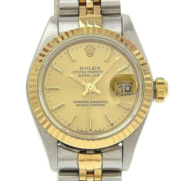 ROLEX Datejust Watch 79173 Gold & Steel Automatic Dial Ladies