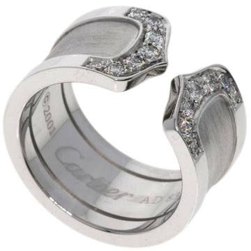 CARTIER C2 Diamond #48 Ring, 18K White Gold, Women's,