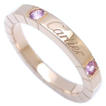 CARTIER Lanier Ring Pink Sapphire 2P #55 K18PG Gold 291589