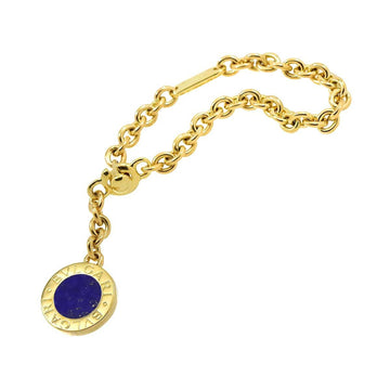 BVLGARIBulgari  double key chain lapis lazuli K18 YG 750 yellow gold charm