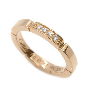 CARTIER K18PG Pink Gold Maillon Panthere 4P Diamond Ring B4080547 47 3.4g Ladies