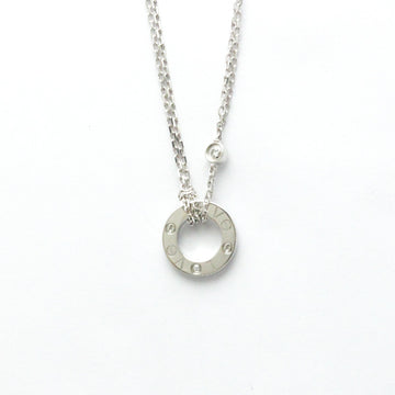 CARTIER Love Circle Necklace B7219400 White Gold [18K] Diamond Men,Women Fashion Pendant