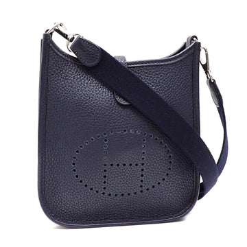 HERMES Evelyn TPM Shoulder Bag Women's Blue Nuit Taurillon Clemence Y stamp Made around 2020  A6046595