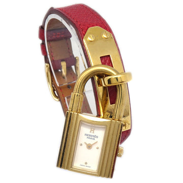 HERMES 1997 Kelly Watch Red Courchevel 99389