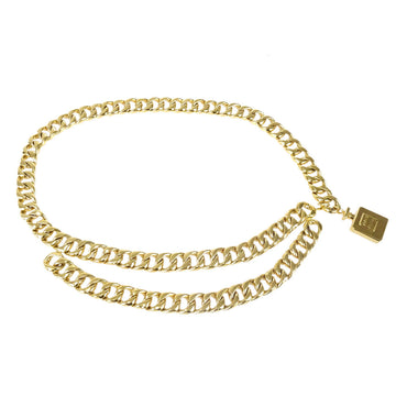 CHANEL Perfume Gold Chain Belt Small Good 180658