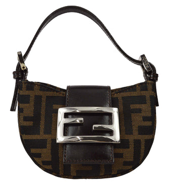 FENDI Brown Zucca Mini Handbag 110337