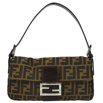 FENDI Brown Zucca Baguette Handbag 19967