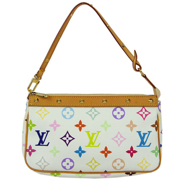 LOUIS VUITTON White Multicolor Pochette Accessoires Handbag M92649 130952