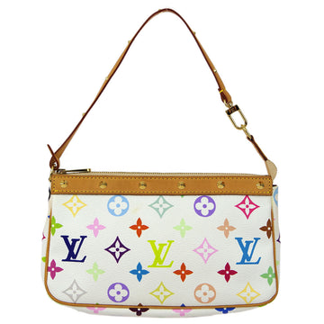 LOUIS VUITTON White Multicolor Pochette Accessoires Handbag M92649 130954