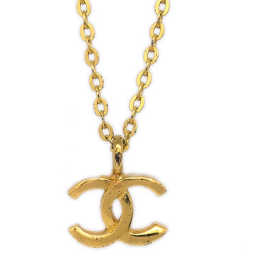 CHANEL Mini CC Chain Pendant Necklace Gold 376/1982 120501