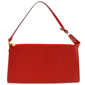 LOUIS VUITTON 2002 Red Epi Pochette Accessoires Pouch Handbag M52947 130967