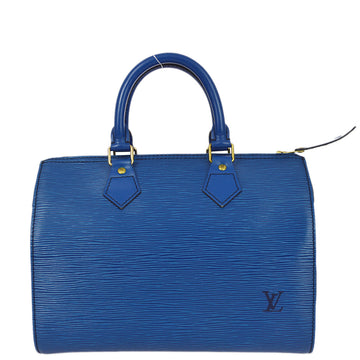 LOUIS VUITTON 1992 Blue Epi Speedy 25 Handbag M43015 121234