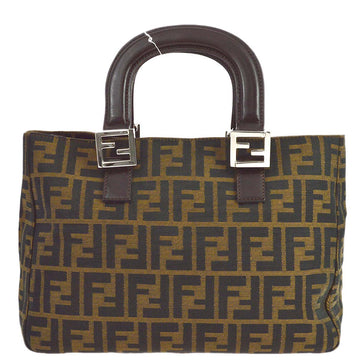 FENDI Brown Zucca Tote Handbag 131538