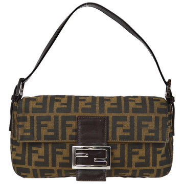 FENDI Brown Zucca Baguette Handbag 131941