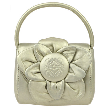 LOEWE Silver Lambskin Handbag 142452
