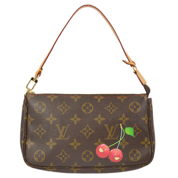 LOUIS VUITTON Monogram Cherry Pochette Accessoires Handbag M95008 123346