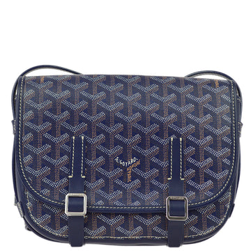 GOYARD Blue Belvedere PM Messenger Shoulder Bag 142861