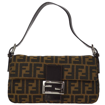 FENDI Brown Zucca Baguette Handbag 190995