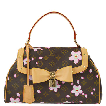 LOUIS VUITTON 2003 Monogram Cherry Blossom Sac Retro PM Handbag M92012 161481