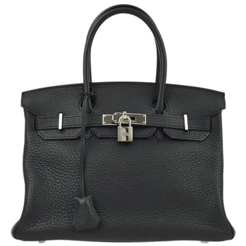 HERMES 2008 Black Togo Birkin 30 Handbag 171985