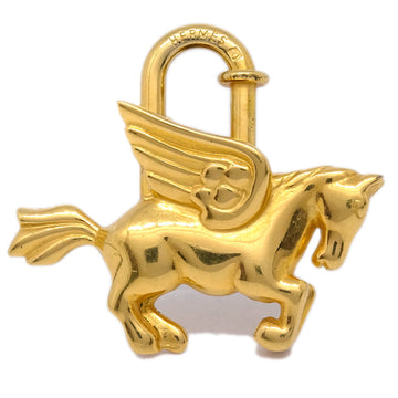 HERMES Le Cheval Pegasus 1993 Cadena Gold Small Good 191118
