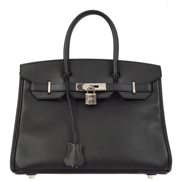 HERMES 2010 Black Epsom Birkin 30 Handbag 171915